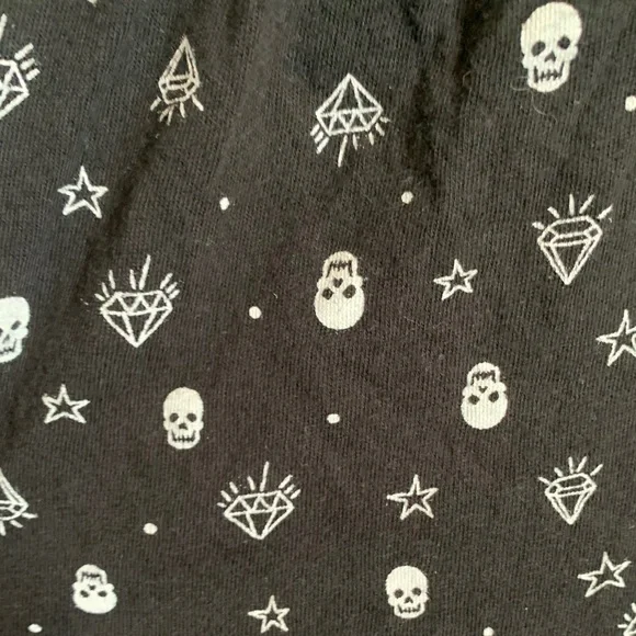 Skull & Diamonds Babydoll Tank Torrid Y2K Punk - Picture 6 of 13